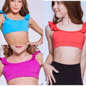 Jo + Jax Ruffled Up Dance Top- Set of 3 (YXL)